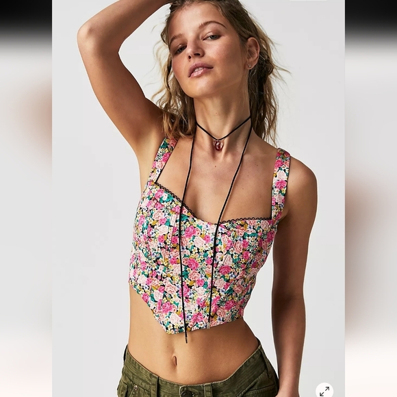 For Love And Lemons Tops - For Love & Lemons Gladiola Crop Top, Sz S